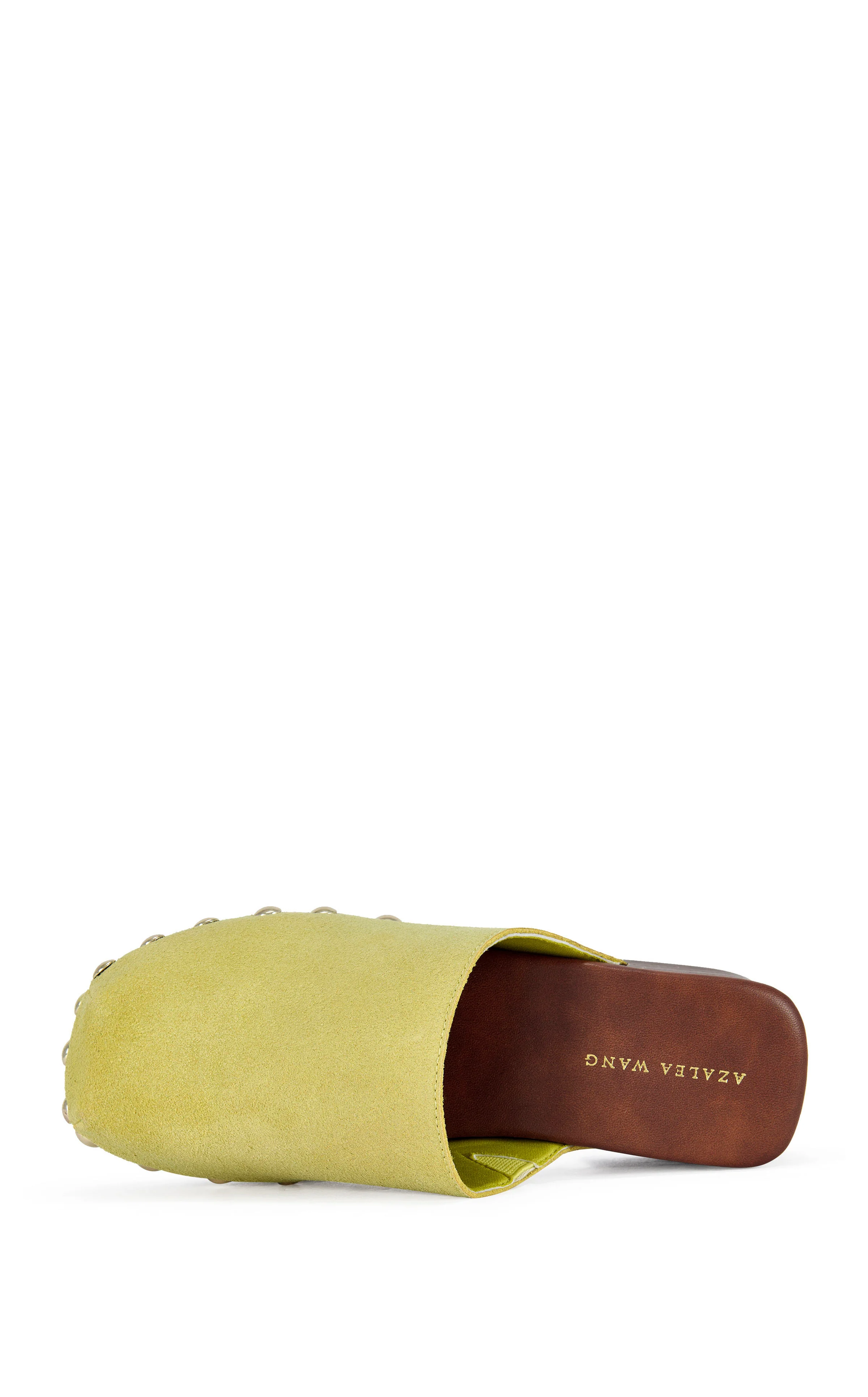 WALINDA-CITRON GENUINE SUEDE STUDDED CLOG - Image 4