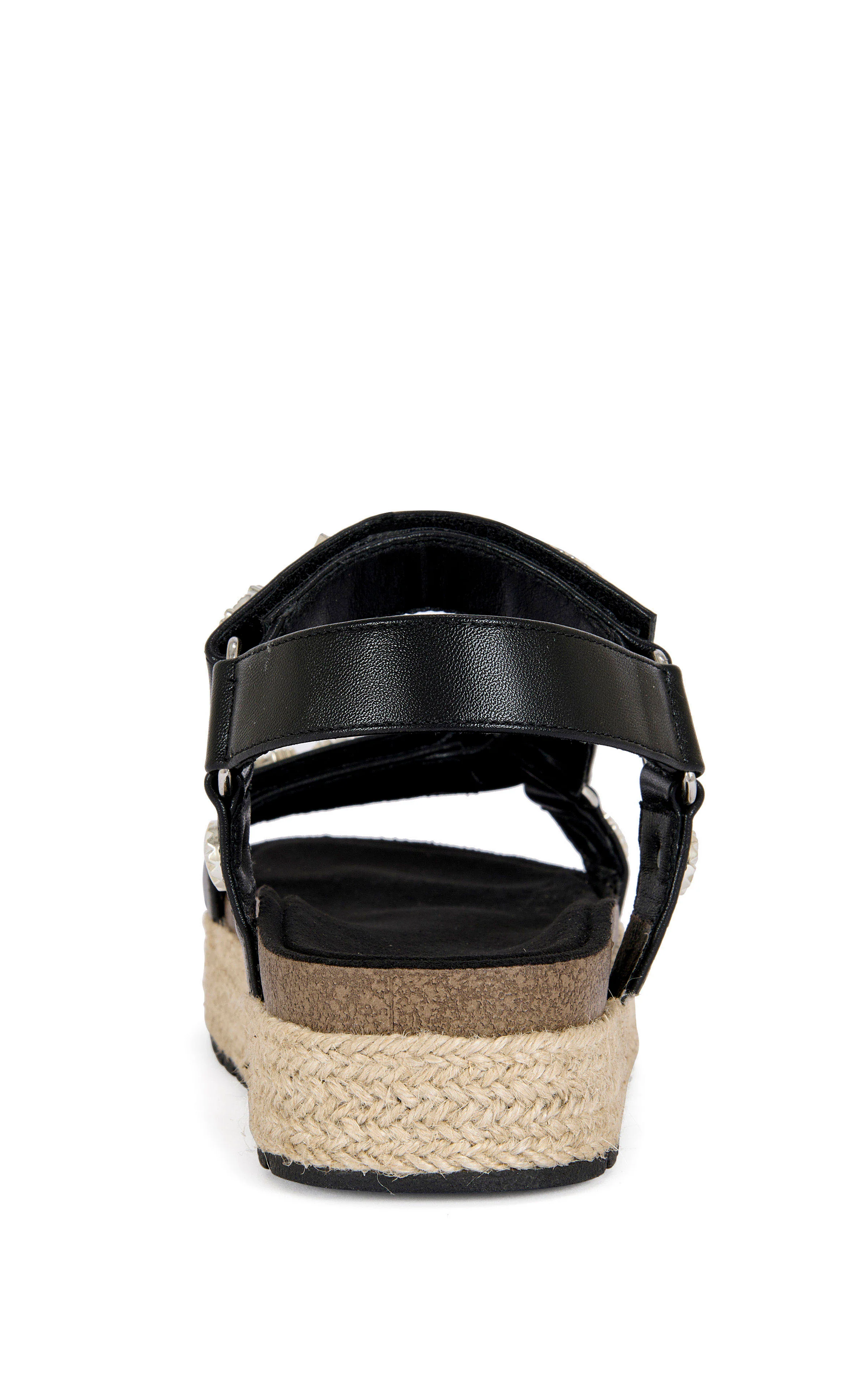 WATKINS-BLACK WESTERN FLATFORM SANDAL - Image 3