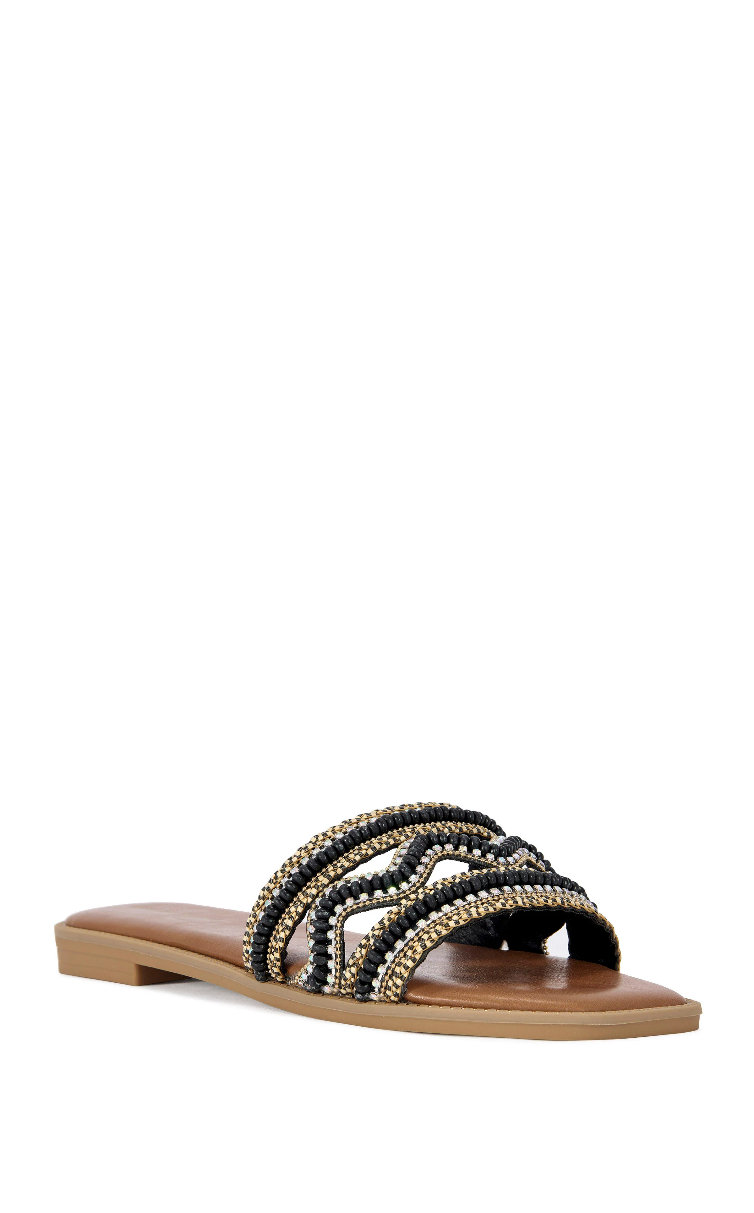 WEN-BLACK FLAT SANDAL - Image 2