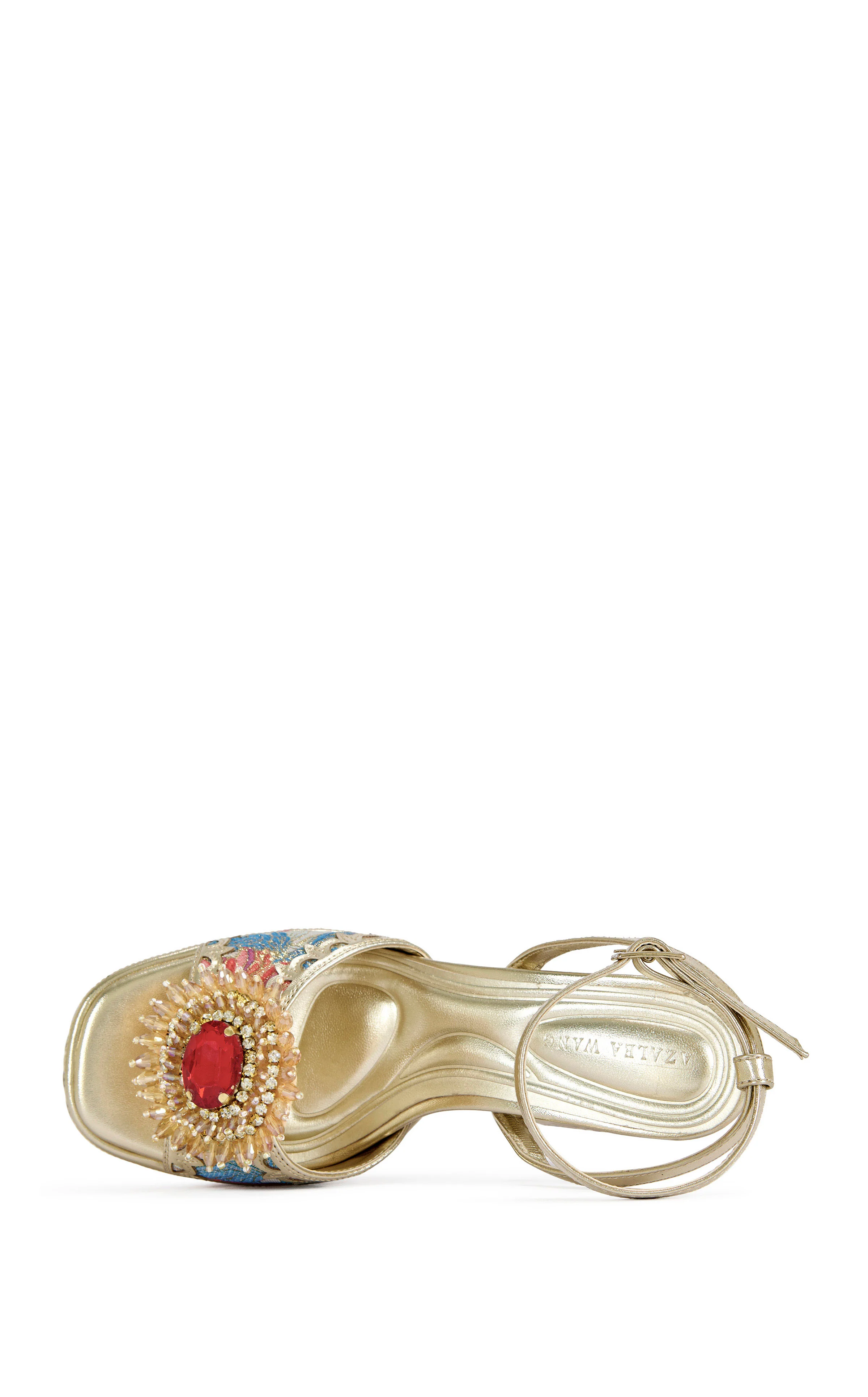 WENDA-PINKMULTI PLATFORM BROCADE SANDAL - Image 4