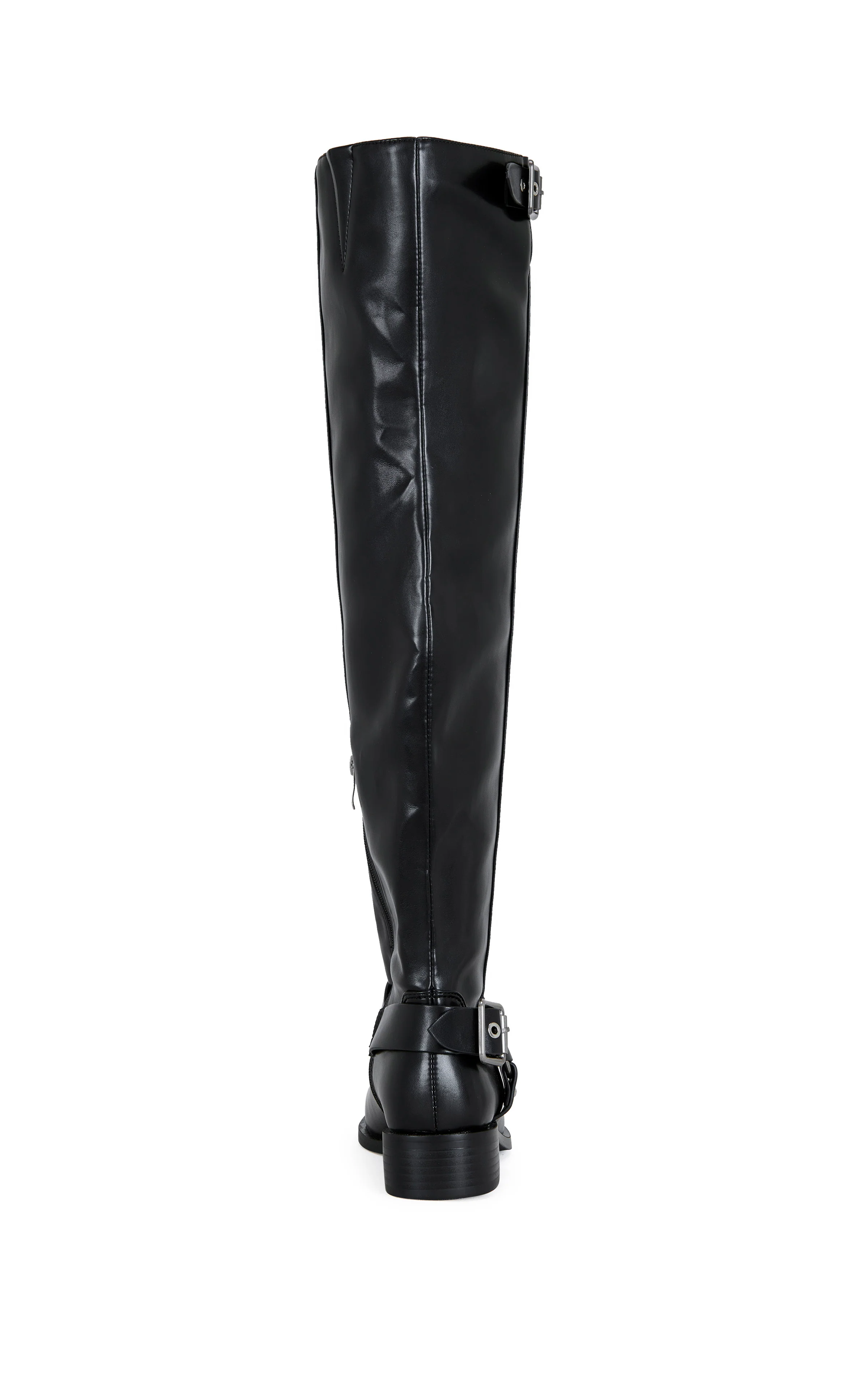 XALIIMA-BLACK OVER THE KNEE MOTO BOOT - Image 3