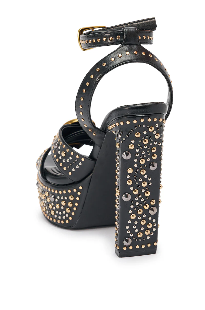 YUMA-BLACK BLOCK SANDAL - Image 3