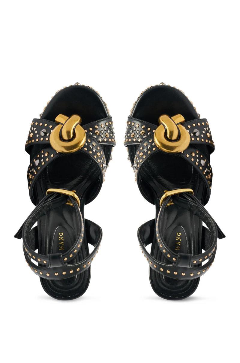 YUMA-BLACK BLOCK SANDAL - Image 5