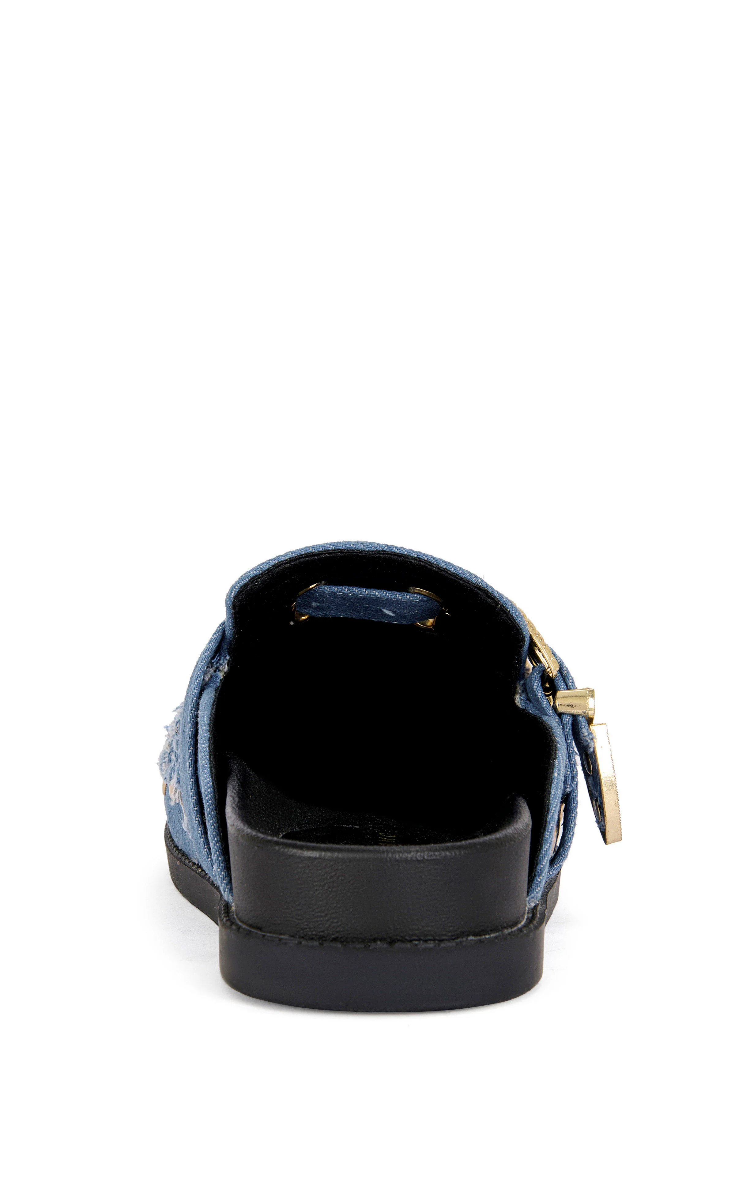ZALE-BLUE STUDDED FLAT MULE - Image 3