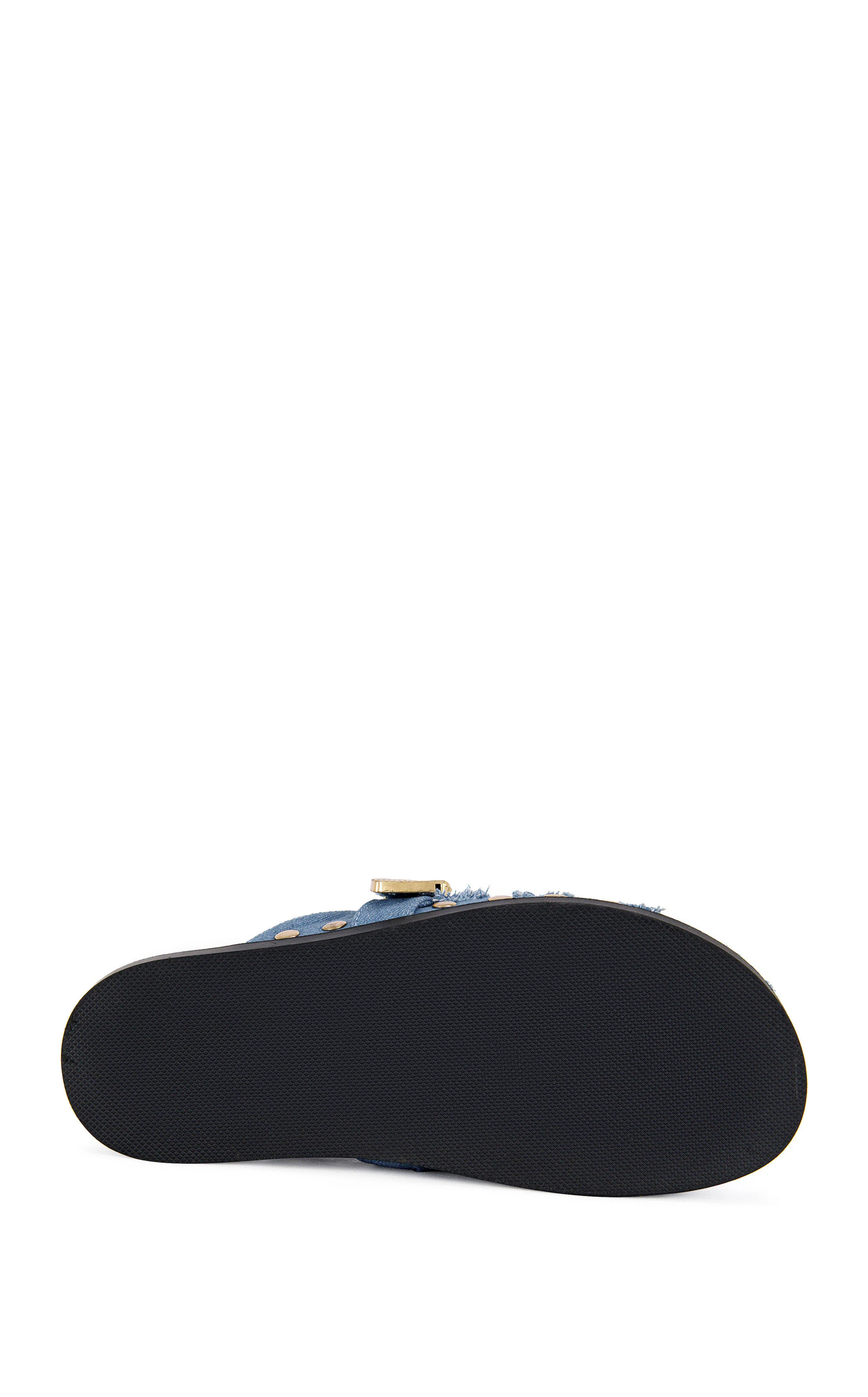 ZALE-BLUE STUDDED FLAT MULE - Image 5