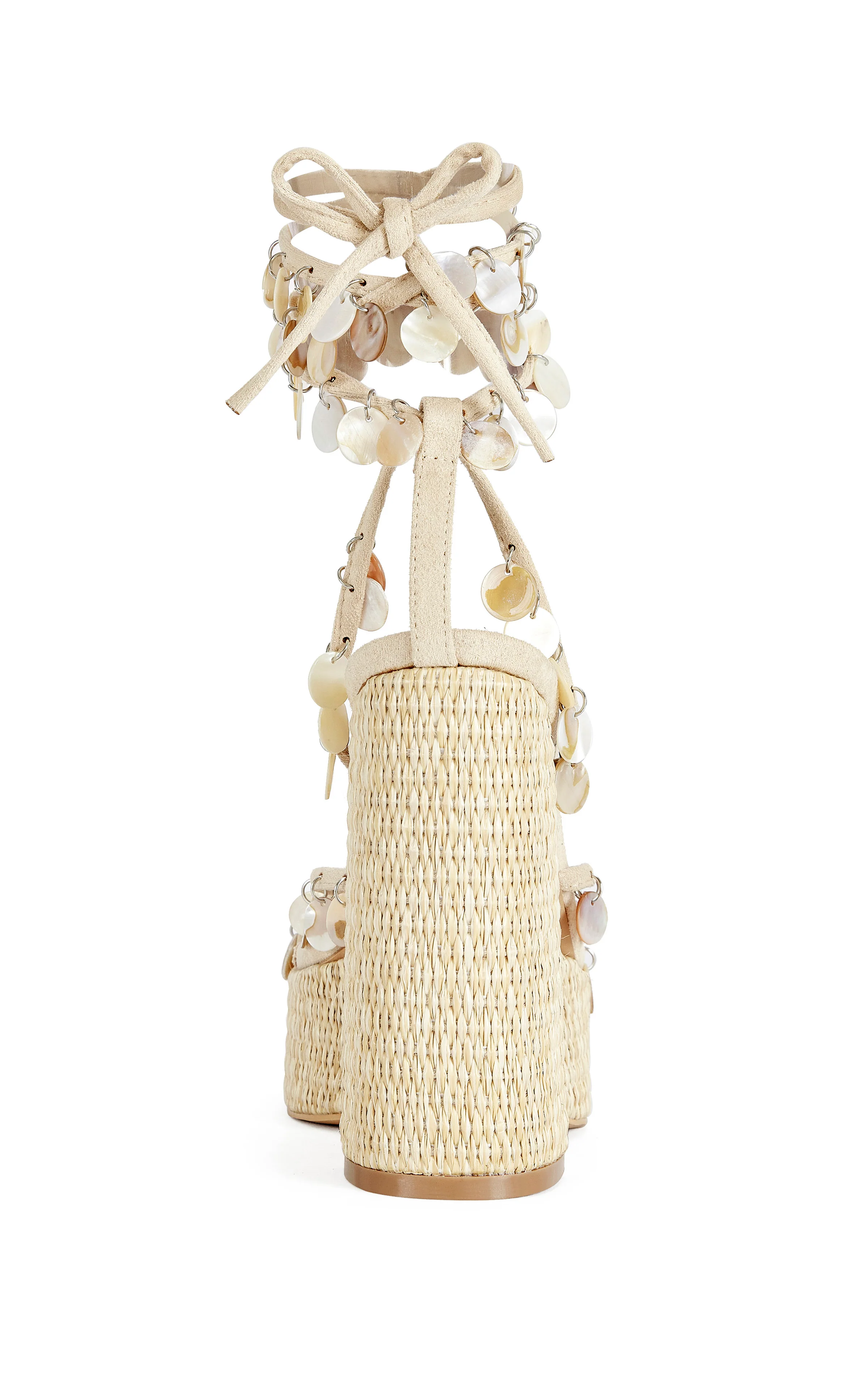 ZAZZIE-NATURAL MOTHER OF PEARL PLATFORM SANDAL - Image 3