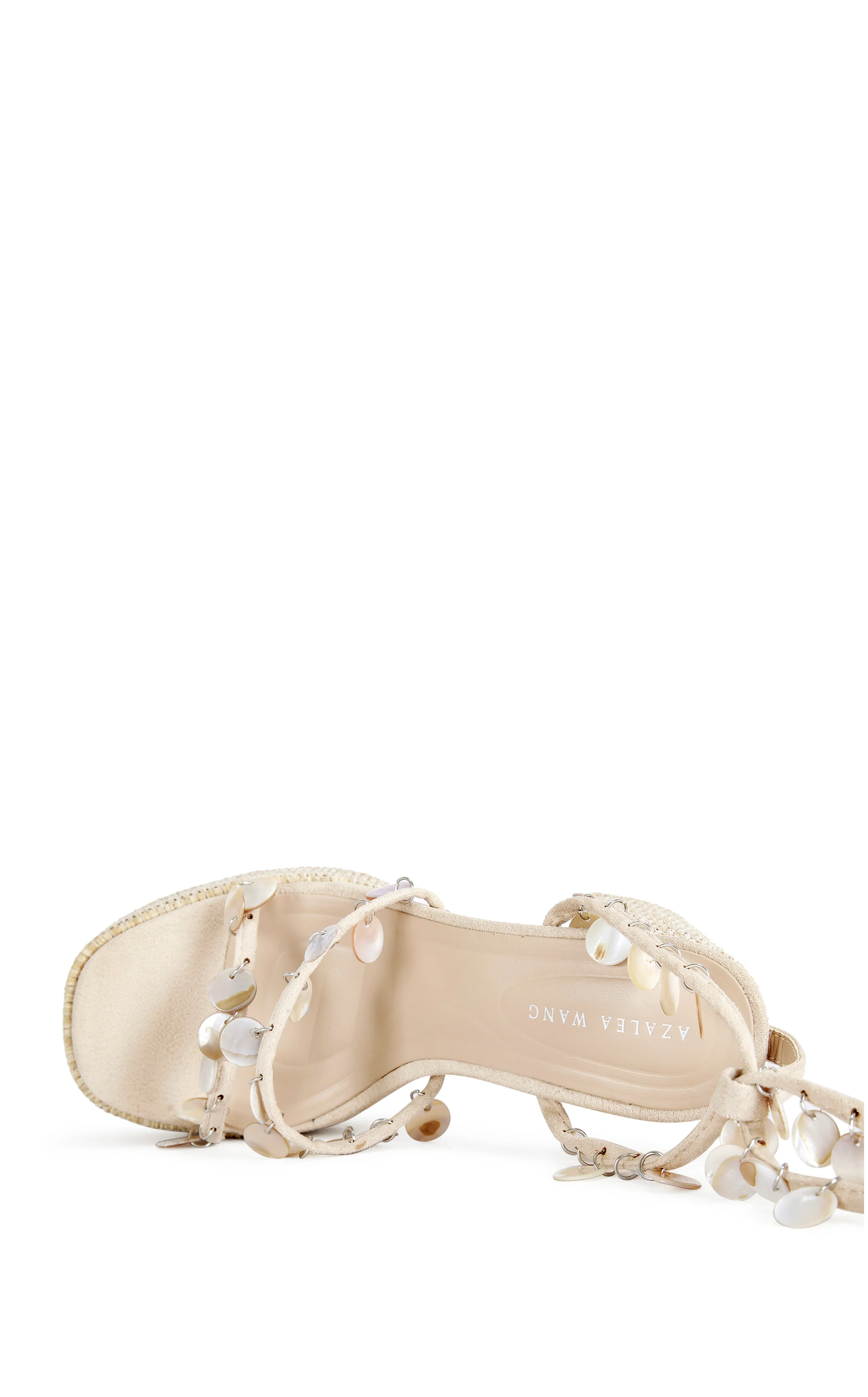 ZAZZIE-NATURAL MOTHER OF PEARL PLATFORM SANDAL - Image 4
